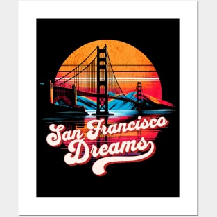 Golden Gate Bridge San Francisco Dreams Design Posters and Art